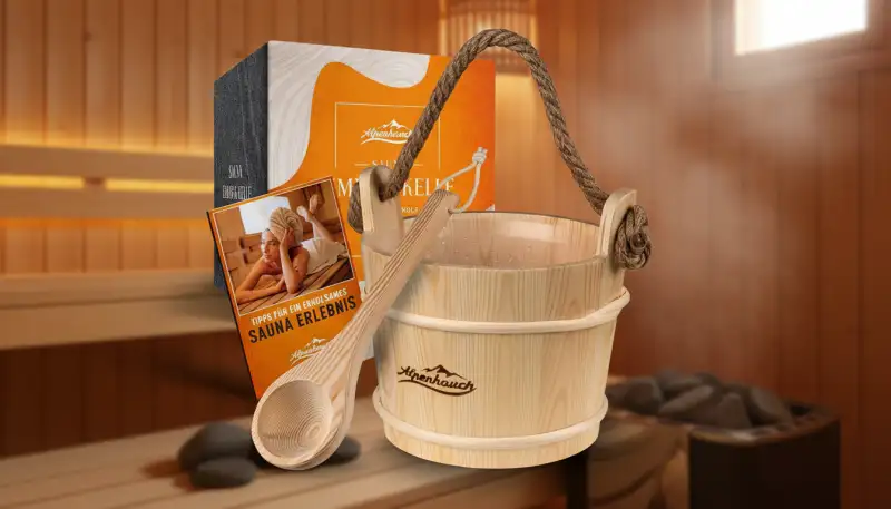 Der perfekte Saunaeimer: Material und Design