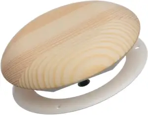 EUROPLAST Ø 100mm Holz Tellerventil Abluft- und Zuluft Deckenventil Ventil Lüftu