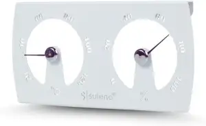 SULENO - Sauna Klimamesser KJELL, Saunazubehör, Thermometer 20-120 °C, Hygromete