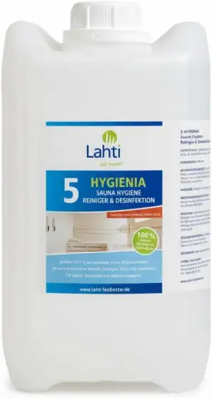 HYGIENIA 5 Sauna Reiniger & Desinfektionsmittel – alkoholfrei & pH-neutral – Für