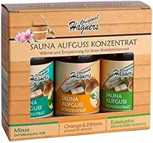 Sauna-Aufguss-Konzentrate 3er Set Minze - Orange & Zitrone - Eukalyptus je 50 ml