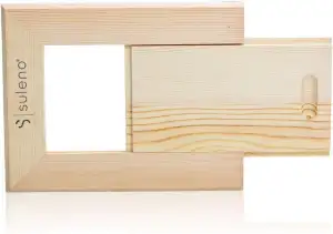 SULENO Sauna Abluftschieber Lüftungsgitter Belüftung Sauna 25 x 15 cm