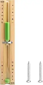 Sanduhr Sauna Timing Zubehör Timer 15 Minuten, Küchentimer Hitzebeständig Sauna Sanduhr Uhr aus H...