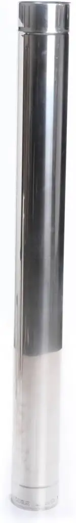 Edelstahl Kaminrohr Ofenrohr Rohr Heizung Rauchrohr Schornstein Abgasrohr Sanierung 250mm 330mm 500mm 1000mm Wandstärke 0,6mm 80mm-200mm wählbar (Ø 130mm, Länge: 1000mm) von rg-vertrieb