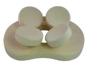 HaLu BV Sauna-Kopfstütze ergonomisch, Espe naturbelassen