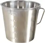 Edelstahleimer 12,3 Liter mit Skalierung