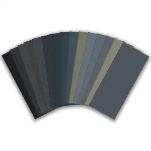15 Stück Profi Schleifpapier Set 23x9 cm, Körnung 80 120 150 180 240 320 400 600