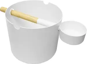 KOLO aus Finnland – “Kiulu & Kauha” Designerset Saunakübel & Kelle aus Aluminium