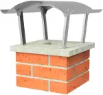 Edelstahl Schornsteinabdeckung Regenhaube Kaminhaube Kaminabdeckung ALLE GRÖßEN Napoleon, 500 x 500 mm