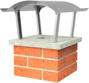 Edelstahl Schornsteinabdeckung Regenhaube Kaminhaube Kaminabdeckung ALLE GRÖßEN 