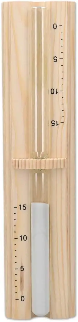 Navaris Sauna Sanduhr aus Kiefernholz - 15 Minuten Saunauhr - Hitzebeständige Ho