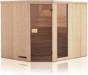 GartenHaus GmbH Innenkabine Spruce für Saunahäuser 3 Sitzbänke aus Holz Wandstär