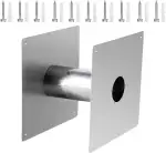 Wanddurchführung – Edelstahl Isoliert | Ofenrohr – Stainless Steel Double Wall Thimble – Für Kamin Heizung Silber 1er Pack Zubehör Qualität Design Einstellbar Robust 2026