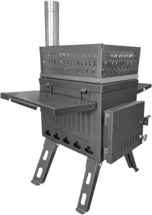 Saunaofen Camping Klappholzkohle Brennholz Outdoor Angeln Heizung Herd Multifunktions Tragbare Sa...