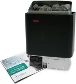 POOL Total Helo Saunaofen Cup 80 D 8kW 400V für 8-11m³, Edelstahl - Wandmontage - Made in Finland...