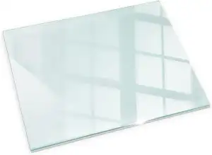 Glasplatte für Kaminofen 60x40 cm Sicherheitsglas Schutzplatte Glasbodenplatte G