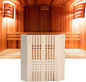 Sauna-Lampenschirm aus Holz, Quadratischer, Lichtdurchlässiger Lampenschirm aus Holz, Explosionsgeschützt, Ecklichtabdeckung, Dampfbad-Lampenschirme, Lampenschutzabdeckung,