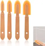 rubber caulking spatula,silikonfugenentferner,dichtungswerkzeug silikon,Dichtungsspachtel Spreizer,Werkzeug zum Entfernen Von Dichtungsmasse,Dichtungsapplikator,Spreizer,Gummispatel(4 Stück)