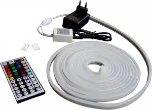 12V LED RGB Streifen mit 220V-240V Netzstecker Stripe Licht Unterbankbeleuchtung