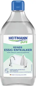 HEITMANN pure Reiner Essig-Entkalker | Natürlicher Kalkreiniger für Küche & Bad | Essigreiniger gegen Kalk & Gerüche | Umweltfreundlicher Entkalker für Oberflächen & Geräte | 500 ml