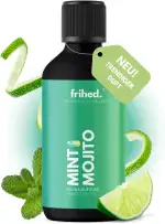 frihed.® Saunaaufguss Mint Mojito - Hochkonzentriertes Saunaöl Minze & Limette - Erfrischend - Langanhaltender Duft - Glasflasche - Made in Lüneburg