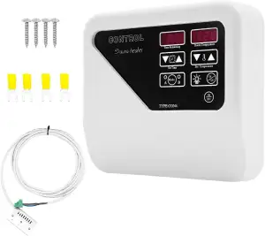 Saunasteuerung 3-9KW Saunasteuergerät, 40-105℃ Sauna Steuergerät, Externe Digita