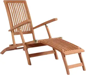 Deckchair Yacht Teak | Liegestuhl aus Teakholz - klappbar & wetterfest | Relaxli