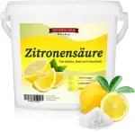 Feinwälder® Premium Zitronensäure Pulver 5kg (E330) in Lebensmittelqualität – natürlicher Kalkentferner & Reinigungsmittel, ideal für Küche, Haushalt, Limonaden, Fruchtsäfte & Backen