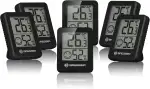 Bresser 6er Set Thermometer Hygrometer - Digitales Raumthermometer für Kontrolle Innenraum Luftfe...