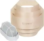SULENO - Sauna Leuchte BELLA, Saunalampe, Saunaleuchte aus Holz, Wandmontage, Saunazubehör, hitze...