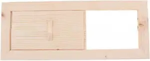Kining Sauna Lüftungsklappe, Lüftungsschieber Sauna Abluftschieber Aus Holz, Sau