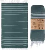 XXL Saunahandtuch Hamamtuch - Großes, Weiches Badetuch 100x200cm, Schnelltrocknend - Premium Strandtuch, Beach Towel, Handtuch für Männer, Frauen, Yoga und Fitness (Petrolblau)