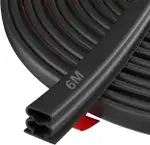 Selbstklebende Türdichtung Gummidichtung für Fenster & Türen – Zugluftstopper, Lärmschutz, Energieeffizienz, Wetterfest, Perfekt für Wohnung, Haus, Büro, Innenräume by Hzetuu