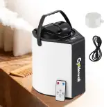 CGOLDENWALL Tragbare Dampfsauna Dampfgenerator 3L, Heimsauna Dampfgenerator mit Fernbedienung, Begasungsmaschine für Zuhause, Ganzkörper-Spa, Geeignet für Sauna-Zelt