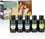 Sport-Tec Saunadüfte Probierset - Saunaaufguss Konzentrat 5x50 ml - Entspannende Aromatherapie fü...