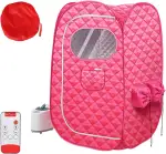 GJXJY Dampfsauna für Zuhause 2 Personen, Faltbares Ganzkörper Saunazelt 2L Sauna Dampfmaschine 9 ...