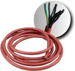 SULENO Sauna Silikonkabel 7x1,5 mm² Länge: 3 m Anschlusskabel für Bio-Steuergerät zum Bio-Saunaofen 4,5-9,0 kW hitzebeständig, geprüfte Qualität