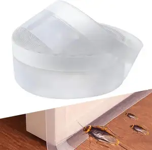 Türdichtung Silikon Selbstklebend Transparent 4,5 cm x 10 m - Günstiger Zuglufts