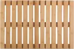 WENKO Baderost Mod. Indoor & Outdoor Bambus rutschfeste Badematte aus umweltfreundlichem Bambus f...