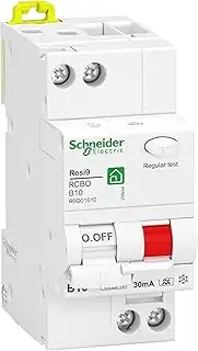 Schneider Electric FI-/Leitungsschutzschalter Resi9, 1-polig+N, 10A, 30mA, B-Cha