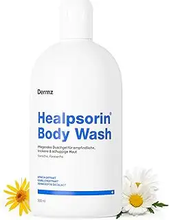 Dermz Healpsorin Body Wash - Sanftes Pflegeduschgel für trockene, empfindliche &