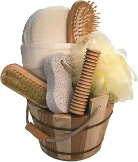 Croll & Denecke 40013 Geschenkset gestreifter Holzbottich