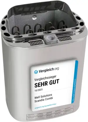 Dampf Bi-o Klima Combi Sauna Ofen 8KW Scandia Trendline eine Duftschale, ohne St