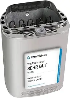 Dampf Bi-o Klima Combi Sauna Ofen 8KW Scandia Trendline eine Duftschale, ohne St