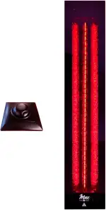 SET frameless InfraROTmed MAX© Tiefenwärmestrahler 500W + Regler icon eco1, Infrarotstrahler für Sauna und Infrarotkabine, Vollspektrumstrahler (1x500W + 1x Regler)