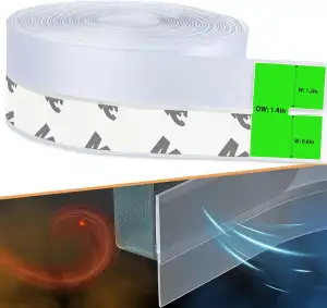 Dichtungsband Selbstklebend, Silikon Transparent Dichtungsstreifen, Multifunktions Türdichtung Selbstklebend, Fensterdichtung, Zugluftstopper Schalldicht, Winddicht, Staubschut, Für Tür, Fenster
