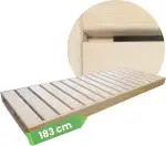 Suleno® Sauna Zubehör – Saunaliege Holz aus Hemlock, kürzbar, astarm – Saunabank LARVIK in 3 Größ...