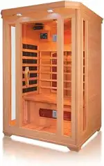 Infrarotkabine Oslo Alpha – Tiefenwärme für optimale Entspannung, 2 Personen, kanadisches Tannenh...