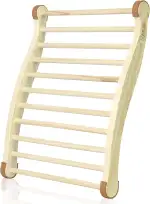 WILLOWYBE Sauna-Rückenlehne – Langlebige, rutschfeste Polster & natürliches Kiefernholz – Rückenstütze für Infrarot- und Dampfsauna, luxuriöses Sauna-Zubehör – Ideal für den täglichen Gebrauch.