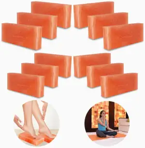 Himalaya-Salzfliesen, Rosa, 20,3 x 10,2 x 1,9 cm, für Sauna und Spa, Salzziegel 